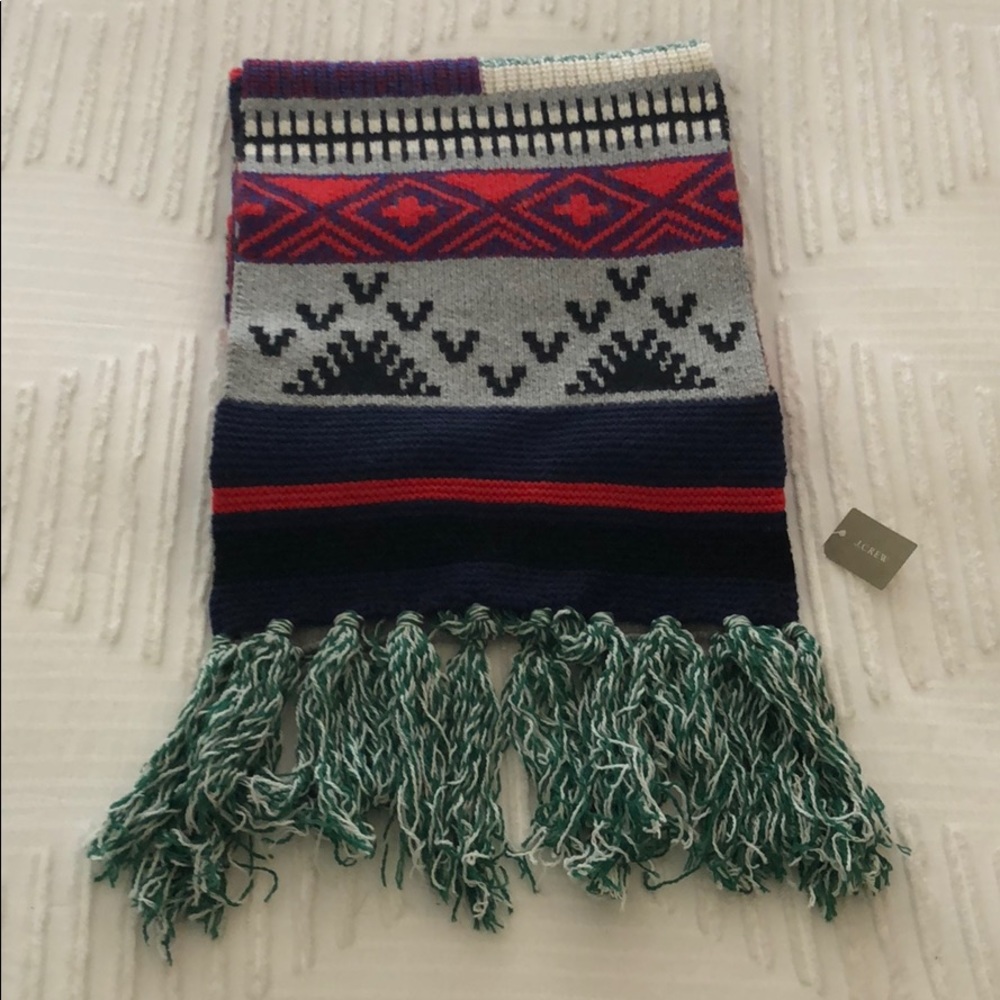 J. Crew Patchwork Fair Aisle Scarf